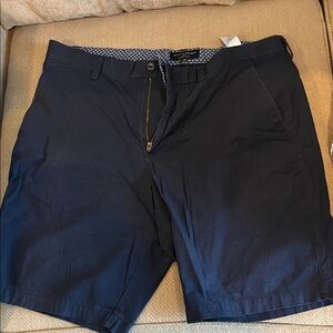 Banana Republic Dark Blue Flat Front Shorts size 36